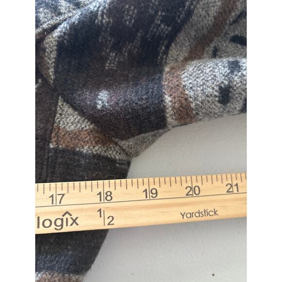 Coldwater Creek Women's Size Small Aztec Southwestern Fleece Belted Coat Jacket - Picture 7 of 14